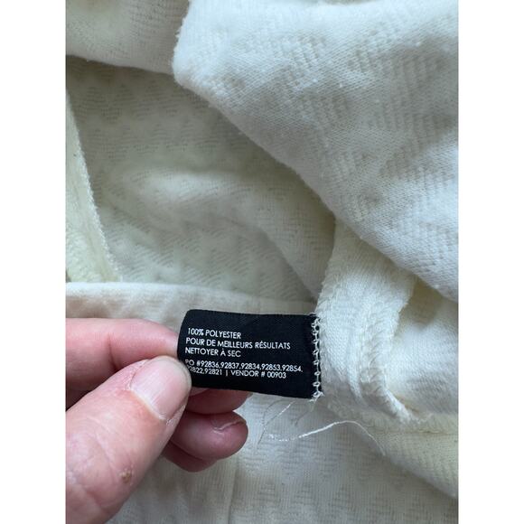 Club Monaco Cream/White Long Sleeve Textured Dress Size 0 - Picture 5 of 7